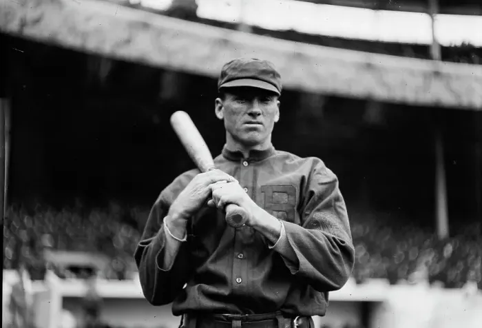 Framed Print : George Hickory Jackson, Boston NL, at Polo Grounds, NY (baseball), 1913. Creator: Bain News Service