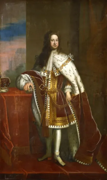 Framed Print : George I (1660-1727), c1714. Artist: Sir Godfrey Kneller Framed Print : George I (1660-1727), c1714. Artist: Sir Godfrey Kneller