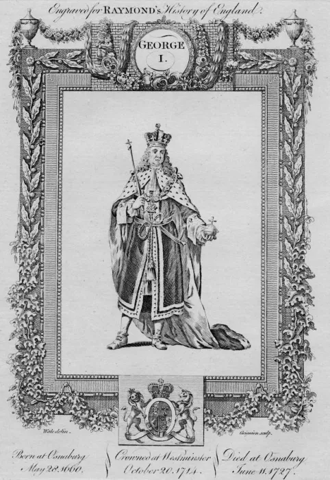 Framed Print : George I, c1787 Framed Print : George I, c1787