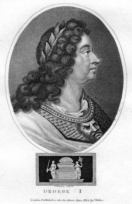 Framed Print : George I of Great Britain, (1804). Artist: J Chapman Framed Print : George I of Great Britain, (1804). Artist: J Chapman