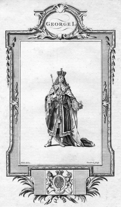 Framed Print : George I of Great Britain. Artist: Vandroit Framed Print : George I of Great Britain. Artist: Vandroit