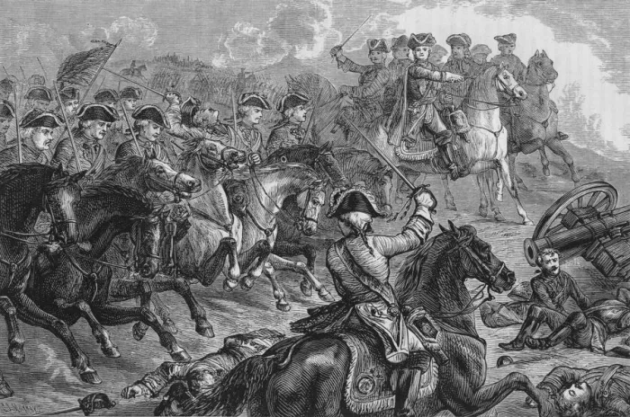 Framed Print : George II. At Dettingen, 27 June 1743, (c1880) Framed Print : George II. At Dettingen, 27 June 1743, (c1880)
