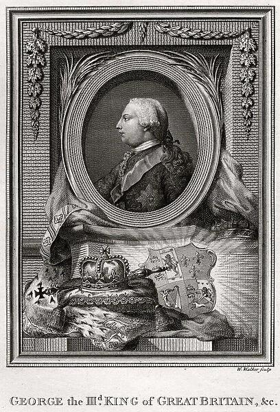 George the III, King of Great Britain, 1777. Artist: W Walker