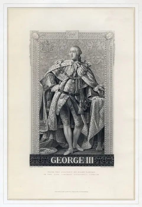 Framed Print : George III of the United Kingdom, (19th century). Artist: W Ridgway Framed Print : George III of the United Kingdom, (19th century). Artist: W Ridgway