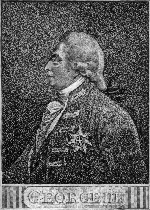 Framed Print : George III of the United Kingdom. Artist: J Chapman Framed Print : George III of the United Kingdom. Artist: J Chapman