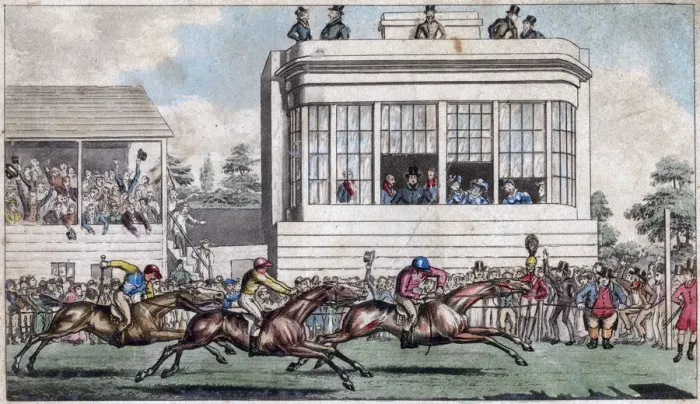 Framed Print : George IV and the Duke of York, The Royal Stand, Ascot, early 19th century Framed Print : George IV and the Duke of York, The Royal Stand, Ascot, early 19th century
