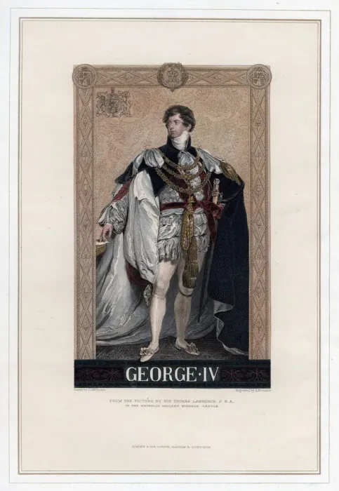 Framed Print : George IV, King of Great Britain and Ireland. Artist: A Krausse Framed Print : George IV, King of Great Britain and Ireland. Artist: A Krausse