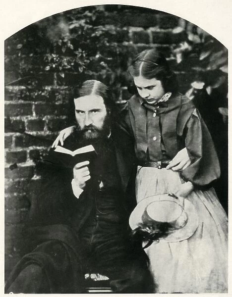 George Macdonald and his daughter Lilia Scott MacDonald, c1863, (1948). Creator: Lewis Carroll