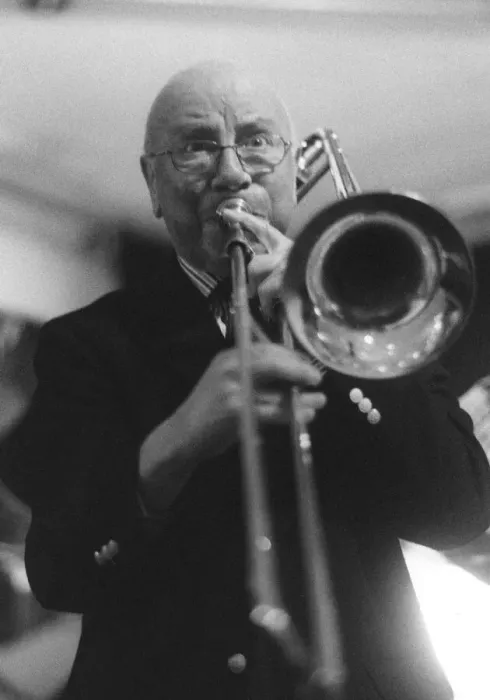 Framed Print : George Masso, Jazz Party, Norwich, 2007. Creator: Brian Foskett Framed Print : George Masso, Jazz Party, Norwich, 2007. Creator: Brian Foskett