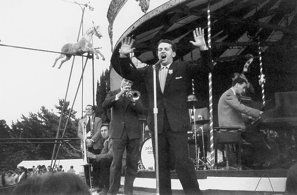 George Melly with Mick Mulligan Band, Beaulieu Jazz Festival, Hampshire, 1960. Creator