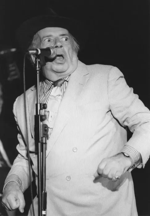 Framed Print : George Melly, Soho Jazz Festival, London, 1993. Creator: Brian Foskett Framed Print : George Melly, Soho Jazz Festival, London, 1993. Creator: Brian Foskett