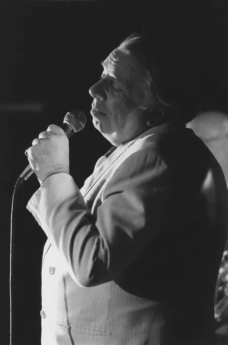 Framed Print : George Melly, Soho Jazz Festival, London, 1993. Creator: Brian Foskett Framed Print : George Melly, Soho Jazz Festival, London, 1993. Creator: Brian Foskett