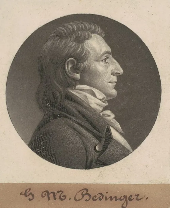 Framed Print : George Michael Bedinger, 1806. Creator: Charles Balthazar Julien Fé Framed Print : George Michael Bedinger, 1806. Creator: Charles Balthazar Julien Fé