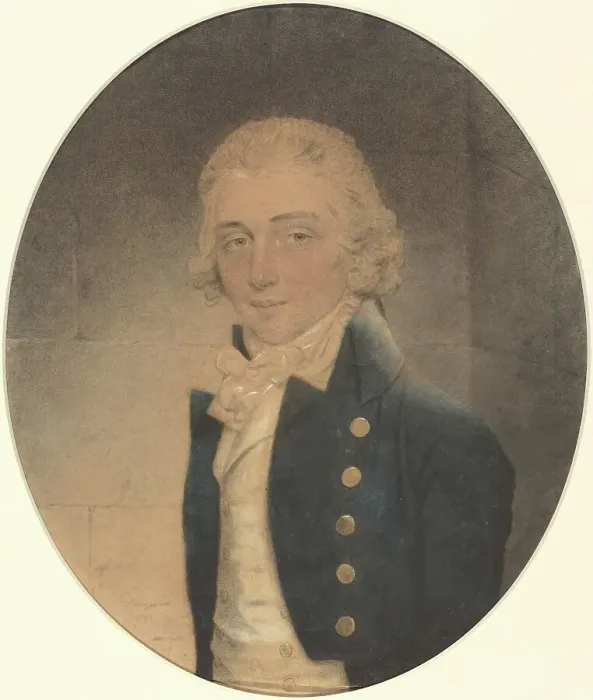 Framed Print : George Mills, 1792. Creator: John Downman Framed Print : George Mills, 1792. Creator: John Downman