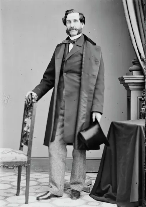 Framed Print : George Opdyke, between 1855 and 1865. Creator: Unknown Framed Print : George Opdyke, between 1855 and 1865. Creator: Unknown