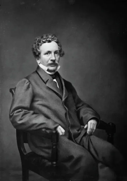 Framed Print : George Payne Rainsford James, between 1855 and 1865. Creator: Unknown Framed Print : George Payne Rainsford James, between 1855 and 1865. Creator: Unknown