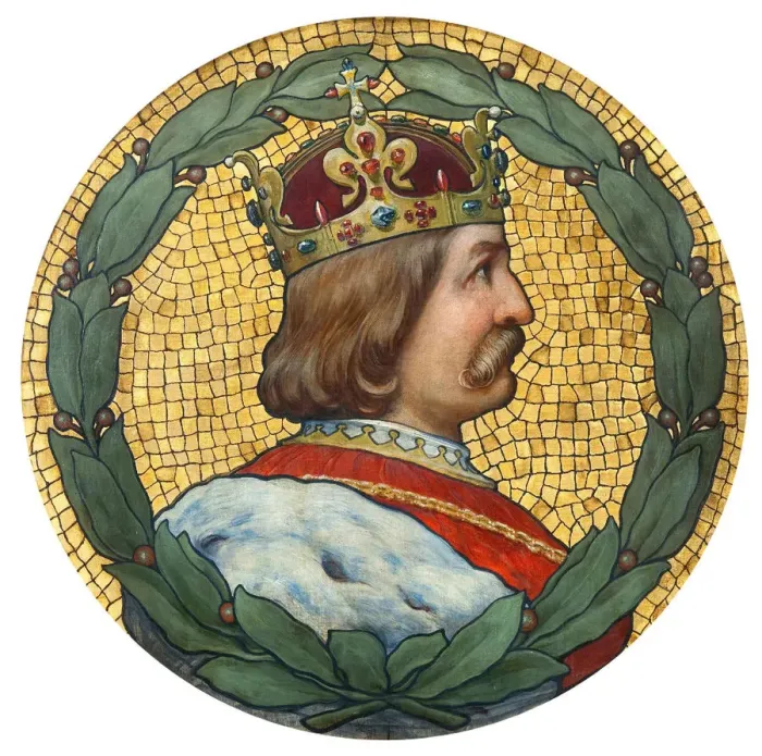 Framed Print : George of Podebrady, 1900. Artist: Liebscher, Adolf (1857-1919) Framed Print : George of Podebrady, 1900. Artist: Liebscher, Adolf (1857-1919)