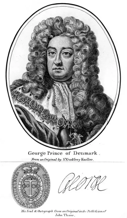 Framed Print : George, Prince of Denmark. Artist: J Swaine Framed Print : George, Prince of Denmark. Artist: J Swaine