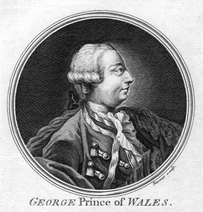 Framed Print : George, Prince of Wales. Artist: Ravenet Framed Print : George, Prince of Wales. Artist: Ravenet