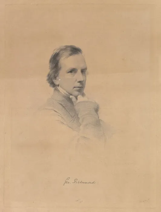 Framed Print : George Richmond - Self-portrait, 1850-70. Creator: William Holl Framed Print : George Richmond - Self-portrait, 1850-70. Creator: William Holl