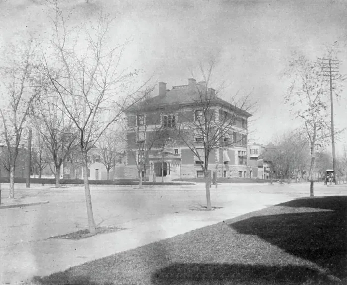 Framed Print : George S. Fraser House, R St. and Conn. Ave. N.W. Washington, D.C. between 1890 and 1950. Creator: Frances Benjamin Johnston Framed Print : George S. Fraser House, R St. and Conn. Ave. N.W. Washington, D.C. between 1890 and 1950. Creator: Frances Benjamin Johnston