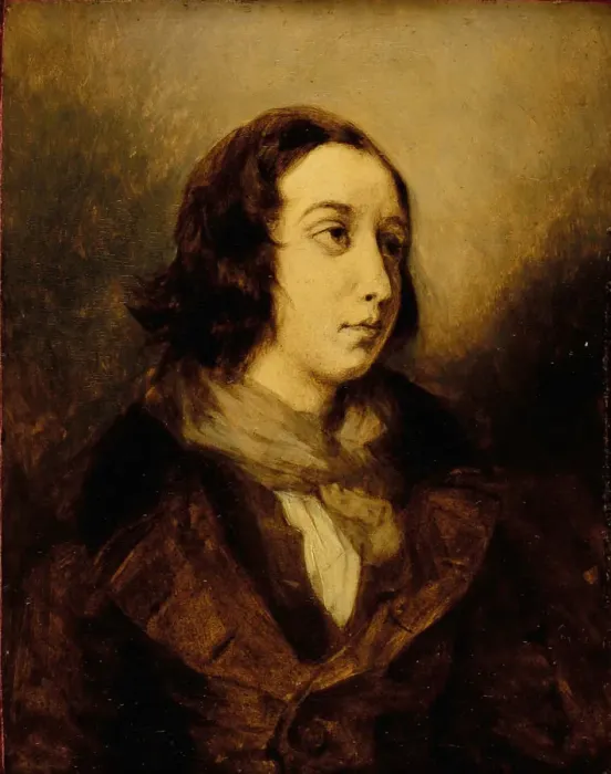 Framed Print : George Sand dressed as a man, 1834 Framed Print : George Sand dressed as a man, 1834