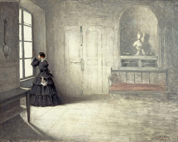 George Sand's dining room in Nohant. Creator: Charles-Frederic Lauth