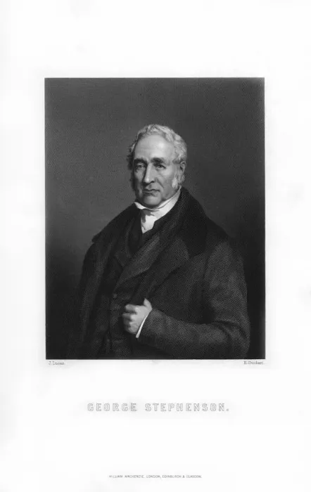 Framed Print : George Stephenson, English mechanical engineer, (1899). Artist: E Stodart Framed Print : George Stephenson, English mechanical engineer, (1899). Artist: E Stodart