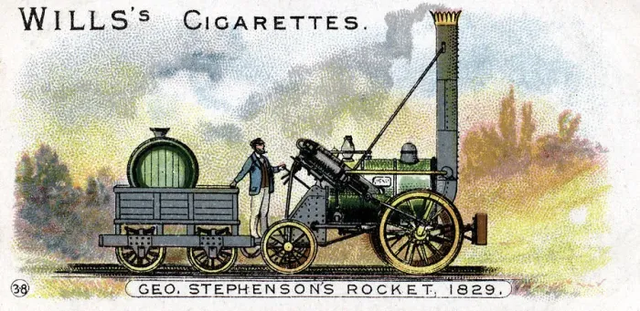 Framed Print : George Stephensons locomotive Rocket, 1829 (1900) Framed Print : George Stephensons locomotive Rocket, 1829 (1900)