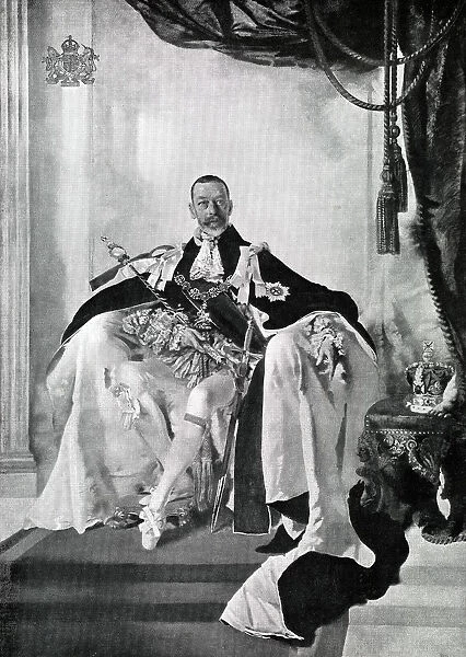George V, 1924. Artist: Charles Sims