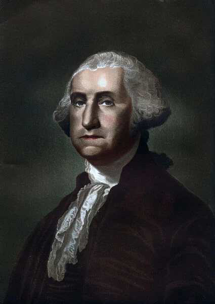 George Washington (1732-1799), first president of the United States of America, 1837