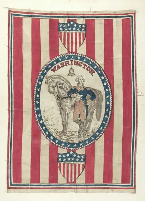 Framed Print : George Washington Banner, c. 1939. Creator: Michael Trekur Framed Print : George Washington Banner, c. 1939. Creator: Michael Trekur