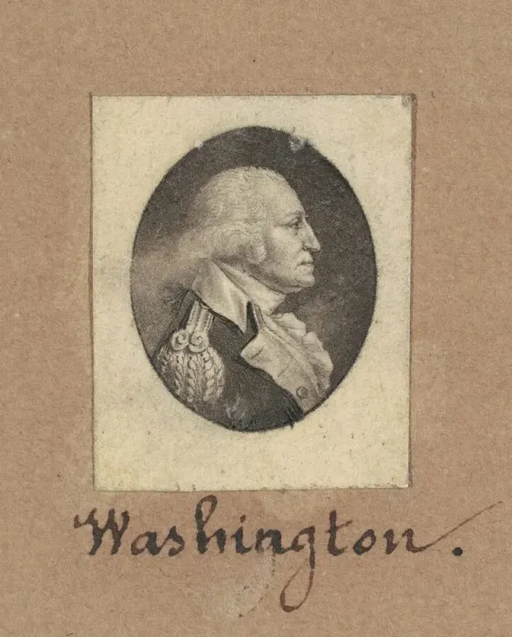 Framed Print : George Washington, c. 1800. Creator: Charles Balthazar Julien Fevret de Saint-Mé Framed Print : George Washington, c. 1800. Creator: Charles Balthazar Julien Fevret de Saint-Mé