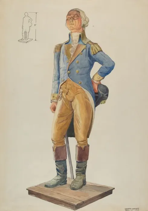 Framed Print : George Washington, c. 1936. Creator: Edward Grant