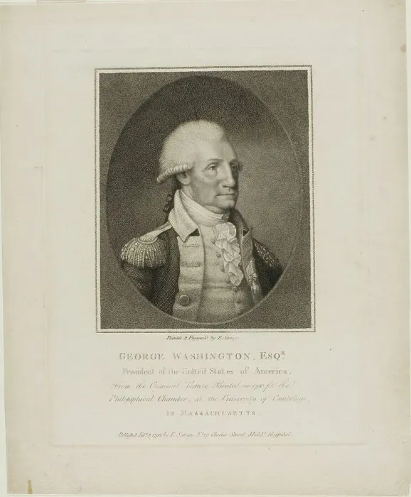 Framed Print : George Washington, c.1792. Creator: Edward Savage Framed Print : George Washington, c.1792. Creator: Edward Savage