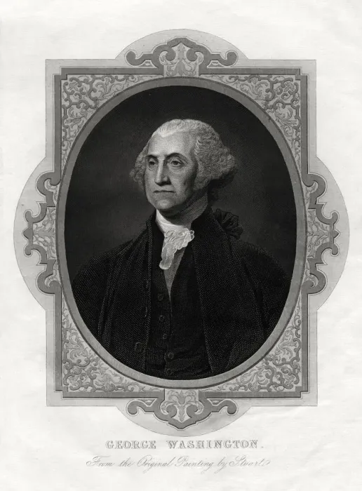 Framed Print : George Washington, first President of United States, 1877 Framed Print : George Washington, first President of United States, 1877