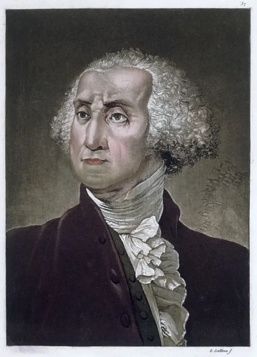 Framed Print : George Washington, first President of the United States of America, (c1820). Artist Framed Print : George Washington, first President of the United States of America, (c1820). Artist