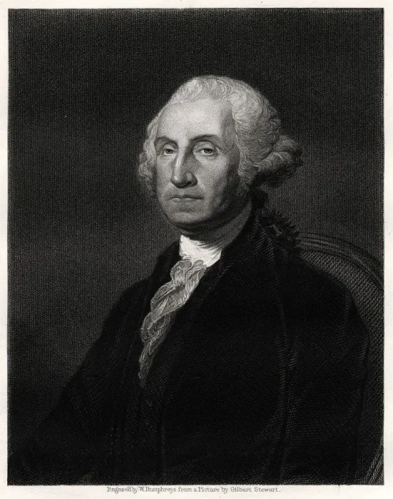 Framed Print : George Washington, First President of the USA, 19th century. Artist: W Humphreys Framed Print : George Washington, First President of the USA, 19th century. Artist: W Humphreys