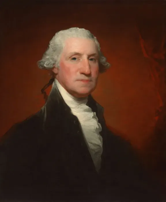 Framed Print : George Washington (Vaughan-Sinclair portrait), 1795. Creator: Gilbert Stuart Framed Print : George Washington (Vaughan-Sinclair portrait), 1795. Creator: Gilbert Stuart