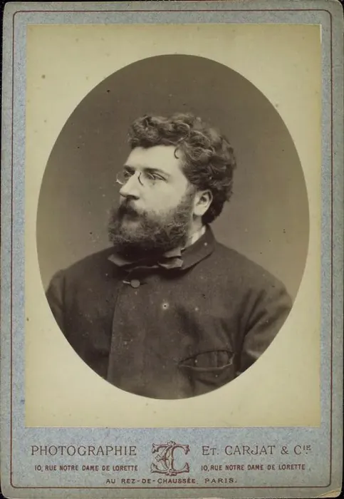 Framed Print : Georges Bizet, French composer and pianist, 1870s(?). Artist: Etienne Carjat Framed Print : Georges Bizet, French composer and pianist, 1870s(?). Artist: Etienne Carjat