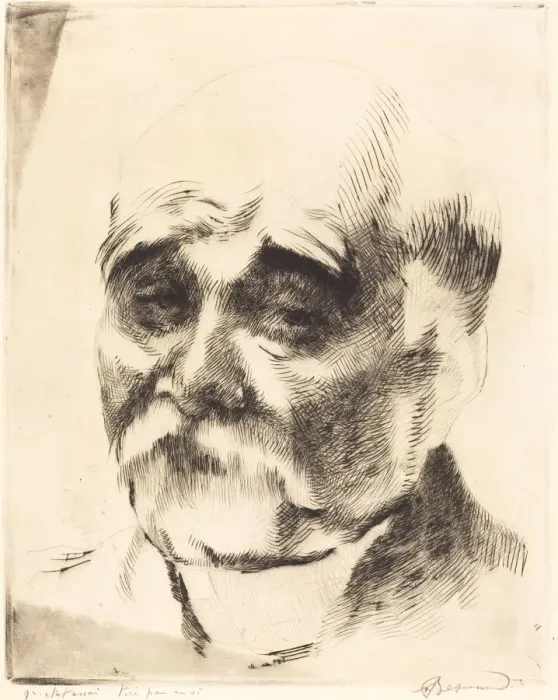 Framed Print : Georges Clemenceau, 1917. Creator: Paul Albert Besnard Framed Print : Georges Clemenceau, 1917. Creator: Paul Albert Besnard