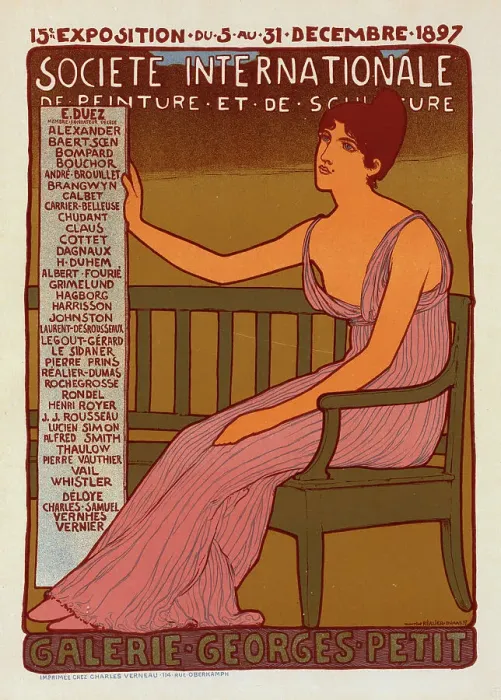 Framed Print : Georges Petit Gallery, 1897. Creator: Réalier-Dumas, Maurice (1860-1928) Framed Print : Georges Petit Gallery, 1897. Creator: Réalier-Dumas, Maurice (1860-1928)