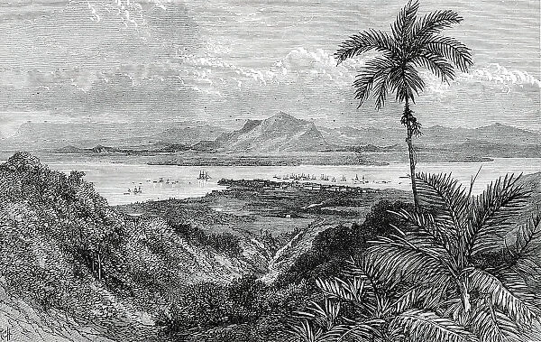 Georgetown, Penang, near Perak, in the Malay Peninsula, 1876. Creator: E. Hastie