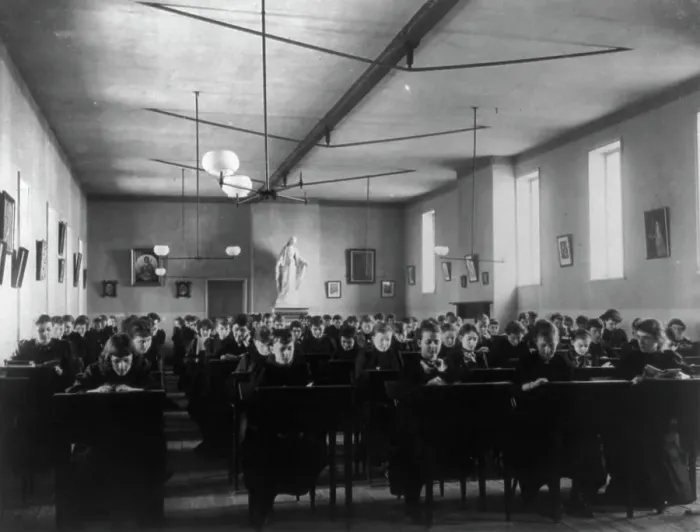 Framed Print : Georgetown Visitation Preparatory School, c1900. Creator: Frances Benjamin Johnston Framed Print : Georgetown Visitation Preparatory School, c1900. Creator: Frances Benjamin Johnston