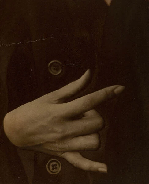 Georgia O Keeffe - Hand, 1918. Creator: Alfred Stieglitz