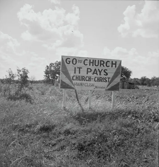 Framed Print : Georgia road sign, 1937. Creator: Dorothea Lange Framed Print : Georgia road sign, 1937. Creator: Dorothea Lange