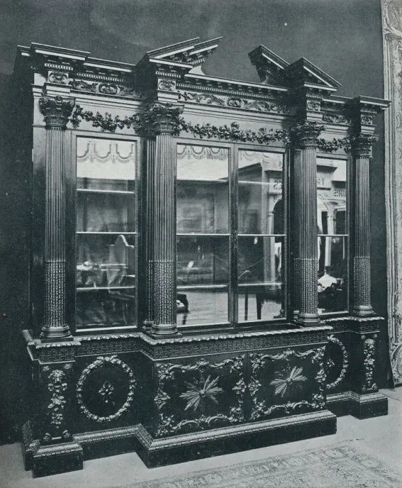 Framed Print : Georgian Cabinet, reproduced by permission of H. R. H. The Princess of Wales, 1908 Framed Print : Georgian Cabinet, reproduced by permission of H. R. H. The Princess of Wales, 1908