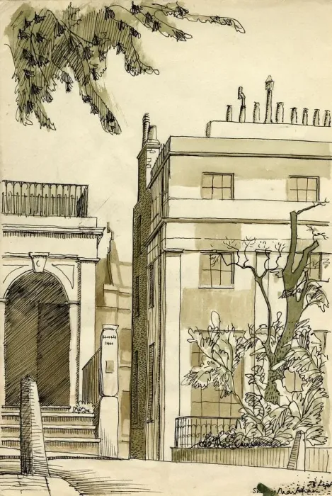 Framed Print : Georgian houses, London, c1950. Creator: Shirley Markham Framed Print : Georgian houses, London, c1950. Creator: Shirley Markham