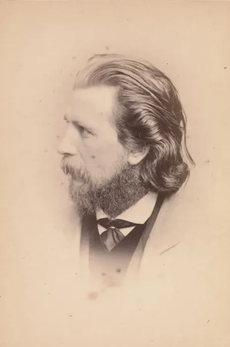 Framed Print : Gerald Massey, 1860s. Creator: John & Charles Watkins Framed Print : Gerald Massey, 1860s. Creator: John & Charles Watkins