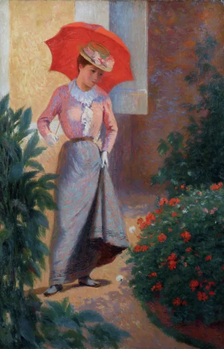 Framed Print : Geraniums, c1901. Creator: Zandomeneghi, Federico (1841-1917) Framed Print : Geraniums, c1901. Creator: Zandomeneghi, Federico (1841-1917)